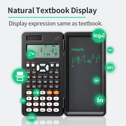 NEWYES NY-991ES Plus Scientific Calculator with Erasable LCD