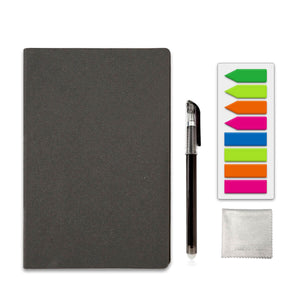 Leather Sticky Notes set with Fineliner Pen, Perfect Bound, Paper Size: 6 X  4